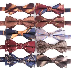 NEW Men Bowtie Casual Striped Bow tie For Men Women Bow knot Adult Bow Ties Cravats Jacquard Party Bowties