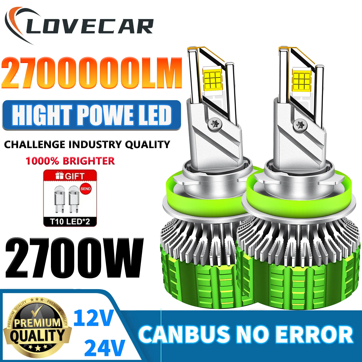 LOVECAR 9005 Led-koplamp High Power 8580 CSP Dagrijverlichting 6500 K H11 H4 H1 9012 HB3 9005 9006 Turbo Lamp Auto Led-koplamp