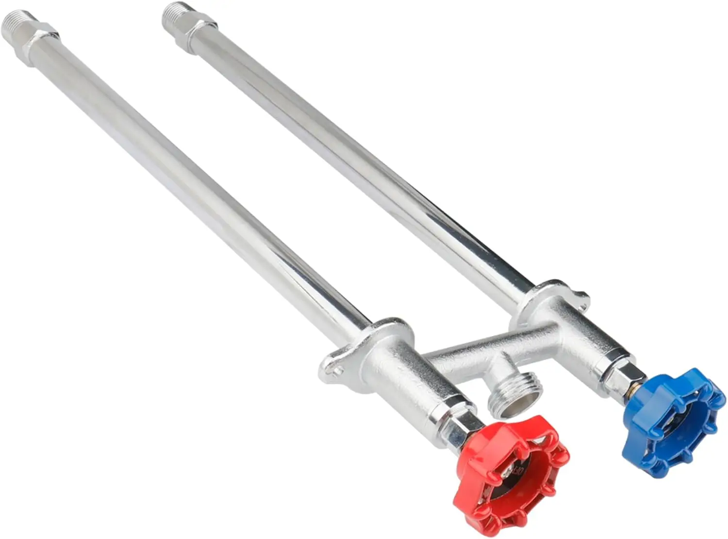 

12 Inch Frost Free Outdoor Water Spigot Faucet Supply Hot and Cold Outdoor Water Faucet 1/2 Inch MIP X 3/4 Inch Hose Bibb Fr