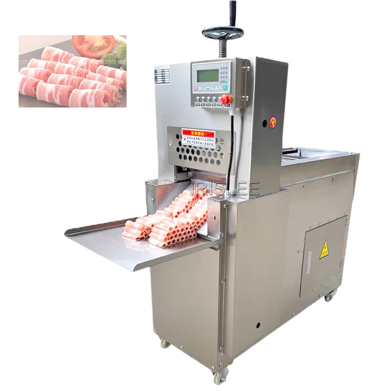 

Commercial Electric Meat Slicer Lamb Beef Cnc Double Cut Lamb Roll Machine Stainless Steel Mutton Rolls Cutte