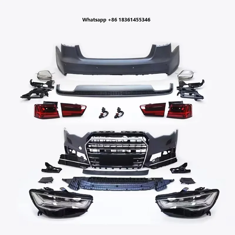 

For A6 Car Accessories Front Bumper C7 to New A6 16-18 Body Kit STLF C7 A6 Old to New Body Kit Suitable