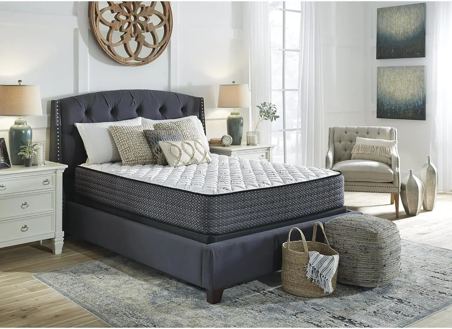 Design by Ashley Full Size Limited Edition 11 inch Firm Hybrid Mattress with Lumbar Support Gel Memory Foam