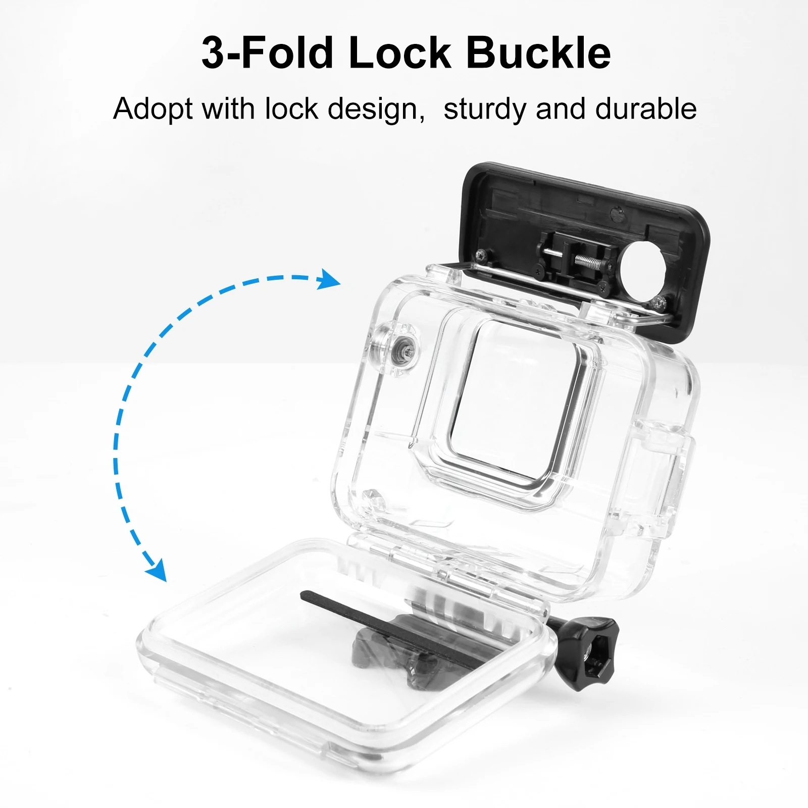 Puluz 60M Voor Insta360 Ace Pro Onderwater Waterdichte Behuizing Met Basisadapter En Schroefduikkoffer