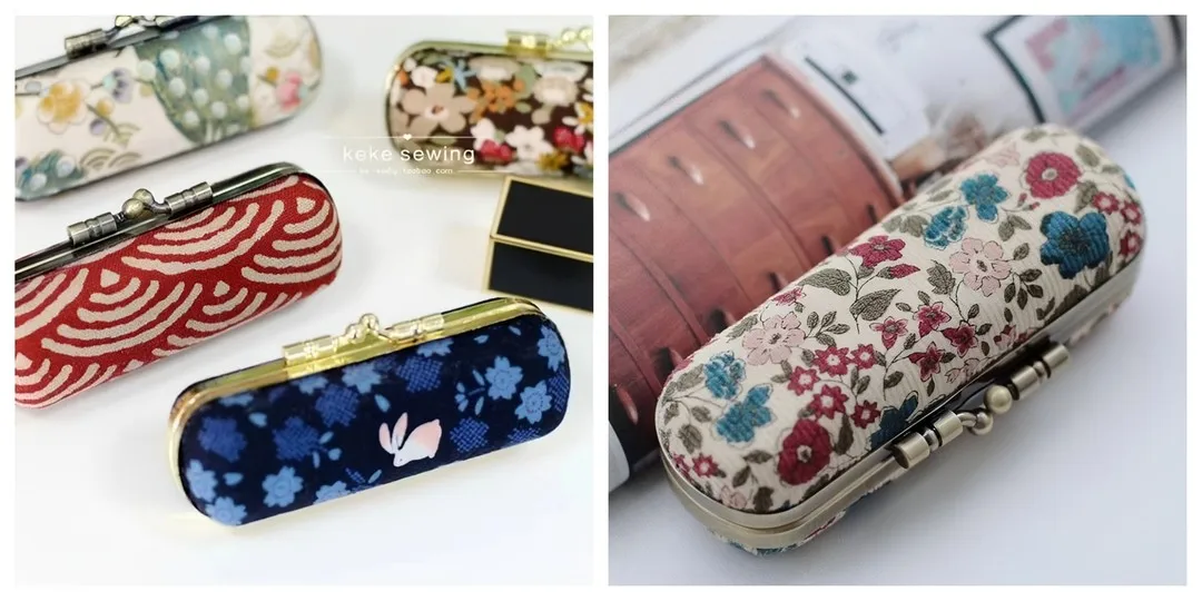 Make Your Own Hard Shell Box Clutch Bag Frame And Sides Purse Box Frame Small Loop Lipstick Bag with Mirror Kiss Lock Wedding