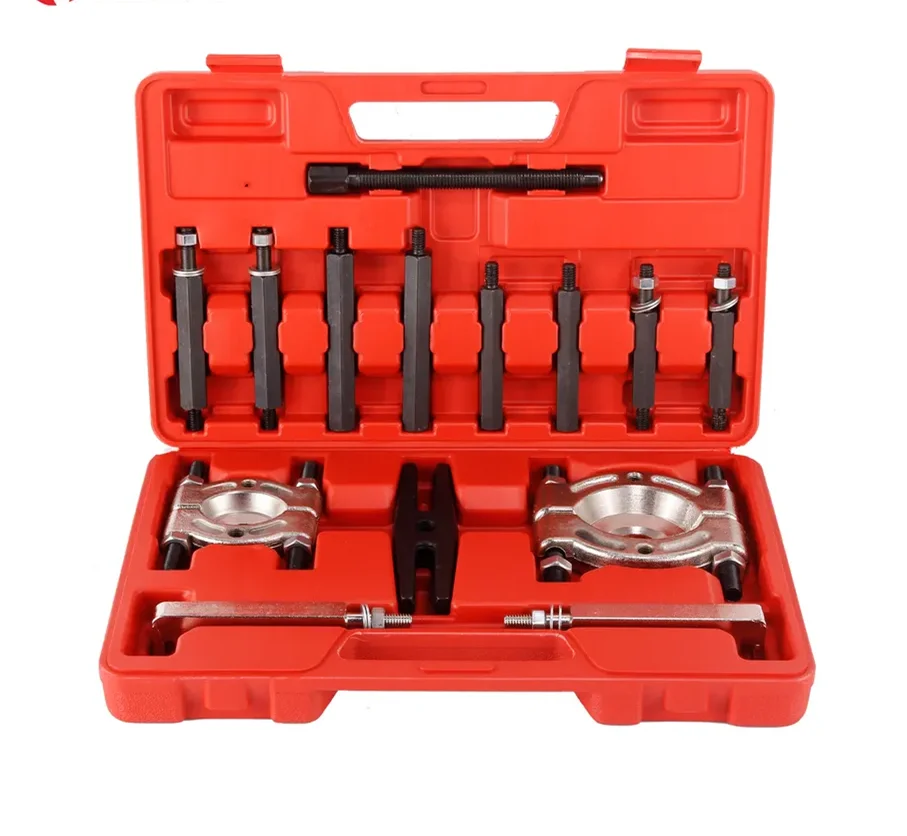 

Heavy Duty 14 PCS Bearing Separator Double Disc Puller Set Bearing Extractor Chassis Repair Tool