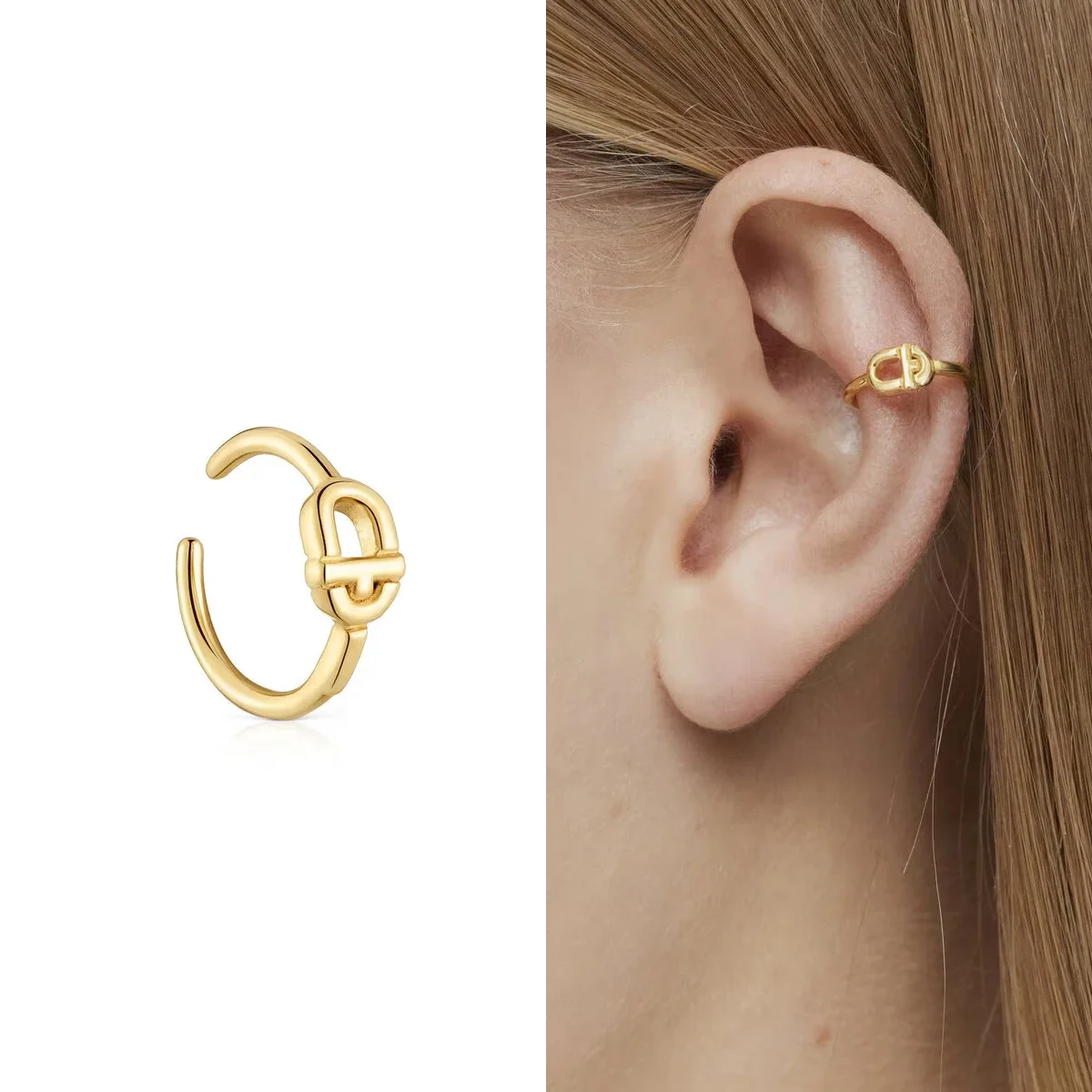 1：1MANIFESTO-Gold Plating Earcuff, 18K, High Quality, Over Silver, Jewelry Gift, Free Shipping, Hot Sale