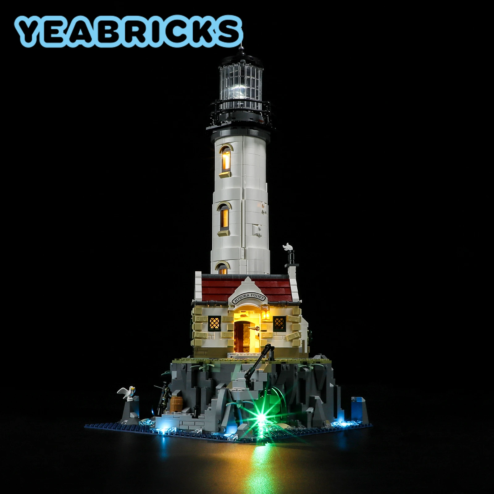 YEABRICKS – Kit d'éclairage LED pour 21335, ensemble de blocs de construction de phare (modèle non inclus), briques, jouets pour enfants