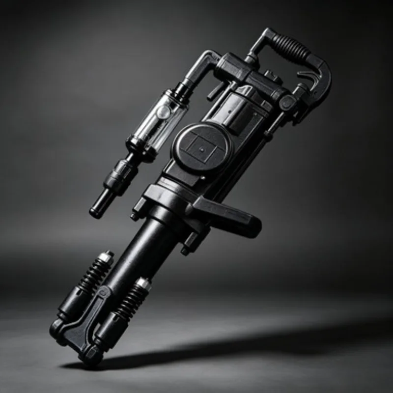 Compact Hand‑held Air‑leg Pneumatic Rock Drill Mining Drilling Tool For Tunnel Blasthole Rock Drilling Operation