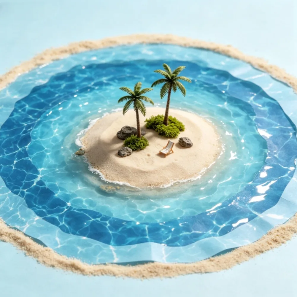 20PCS Water Pattern Sticker Glossy Paper For DIY Architectural Model Sand For Table Landscape River Sea Decoration