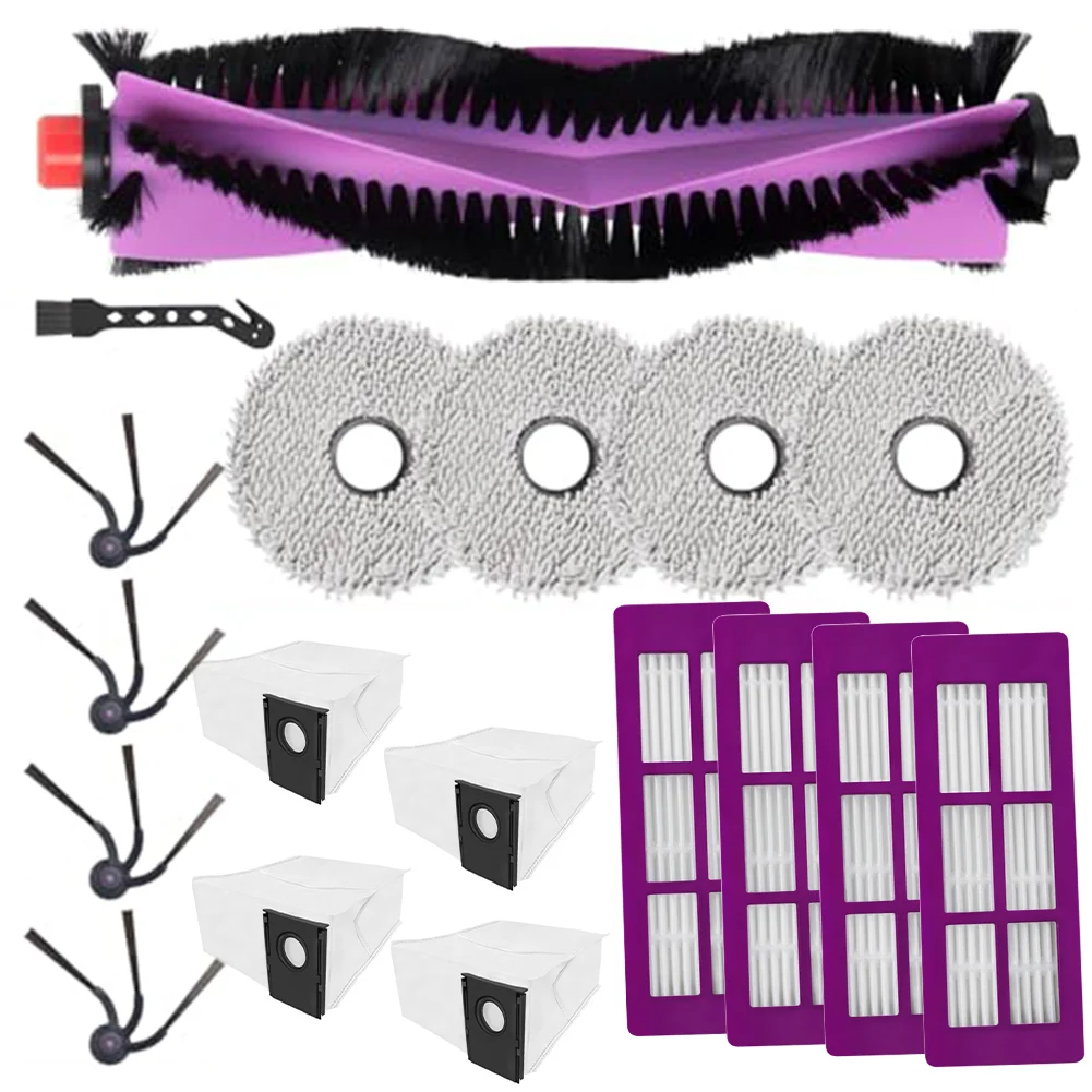 

Для EUREKA J15 Max Ultra робот-пылесос основная щетка фильтры тряпки боковые щетки мешки для пыли щетка для чистки заменяет детали