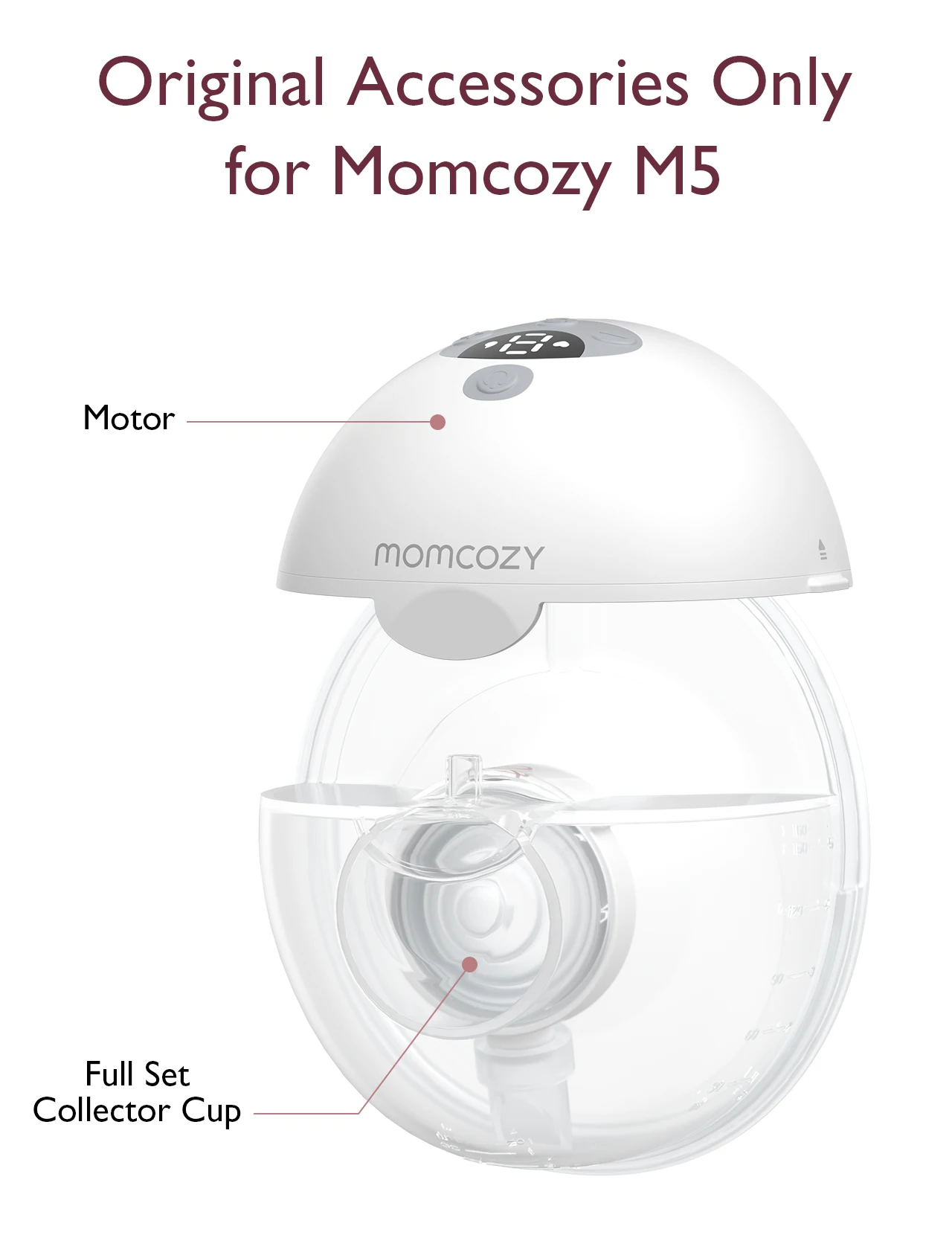 Momcozy Original M5 Breast Pump Replacement Accessories