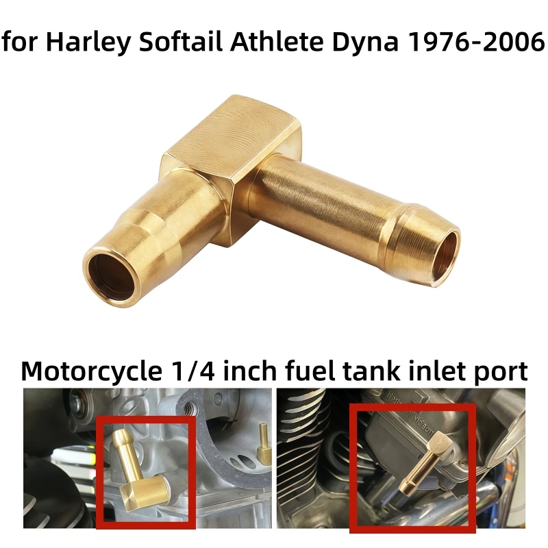 Motorcycle 1/4 inch fuel tank inlet port Carburetor Fuel Inlet Fitting Fuel Inlet Repair Kits for Harley Softail Athlete Dyna