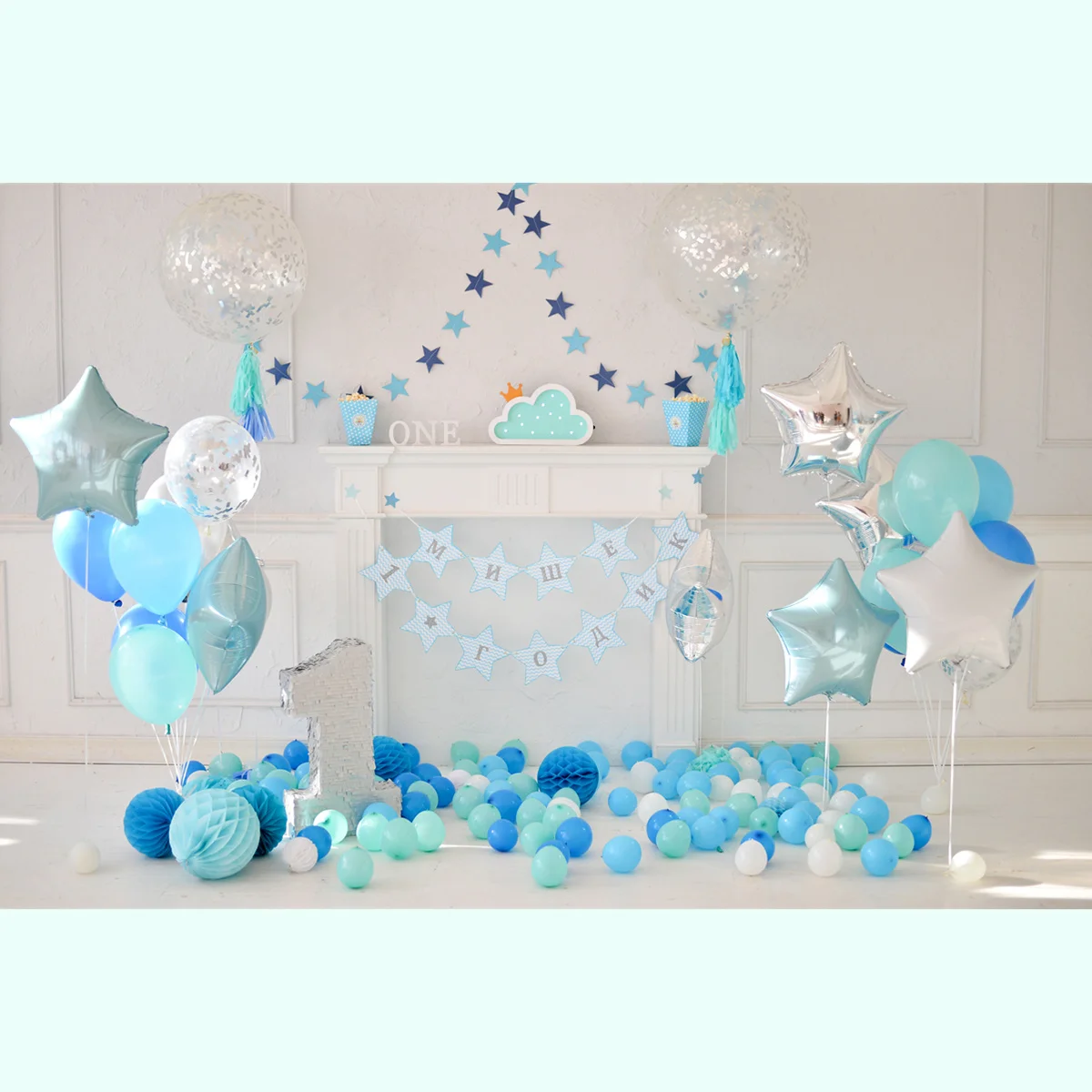 

Birthday Party Background Cloth Backdrop 1st Photo Studio Photography Backdrops Props