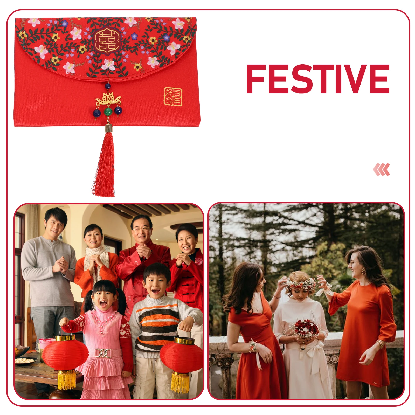 Свадебная красная сумка-конверт в китайском стиле, пакет для денег, ткань Hong Bao, ретро-дизайн, практичные свадебные принадлежности