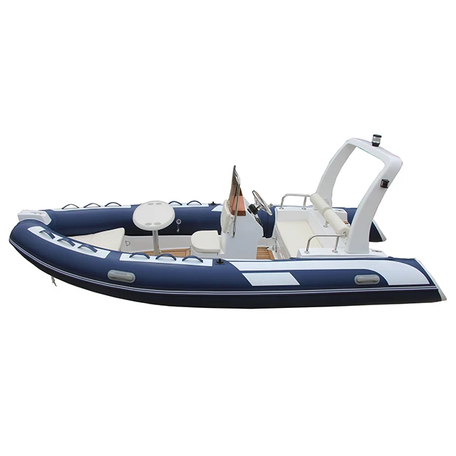 16ft Rowing 6Capacity RIB480 Deep V Double Fiberglass Hull Inflatable Boat