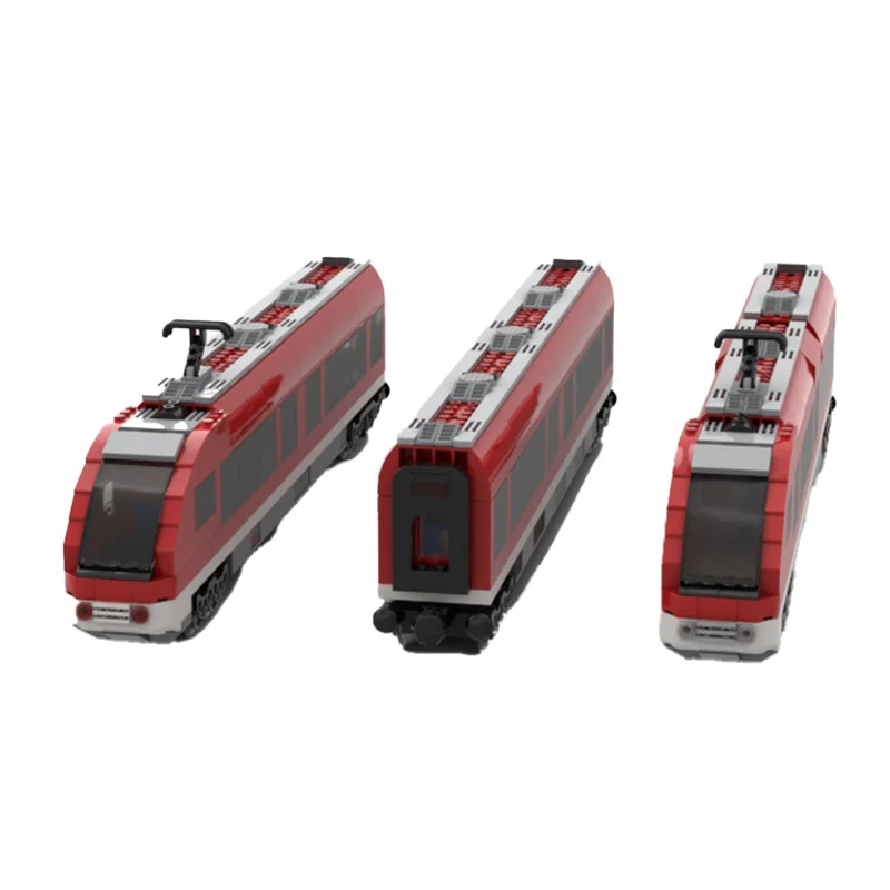 992 pièces technologie de Train rouge modulaire populaire MOC bloc de construction créatif modèle enfants bricolage Puzzle jouet cadeau d'anniversaire de noël