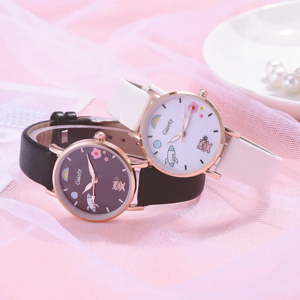 Kegllect dzieci moda wiśniowy zegarek piękny styl dziewczęce zegarki kwarcowe