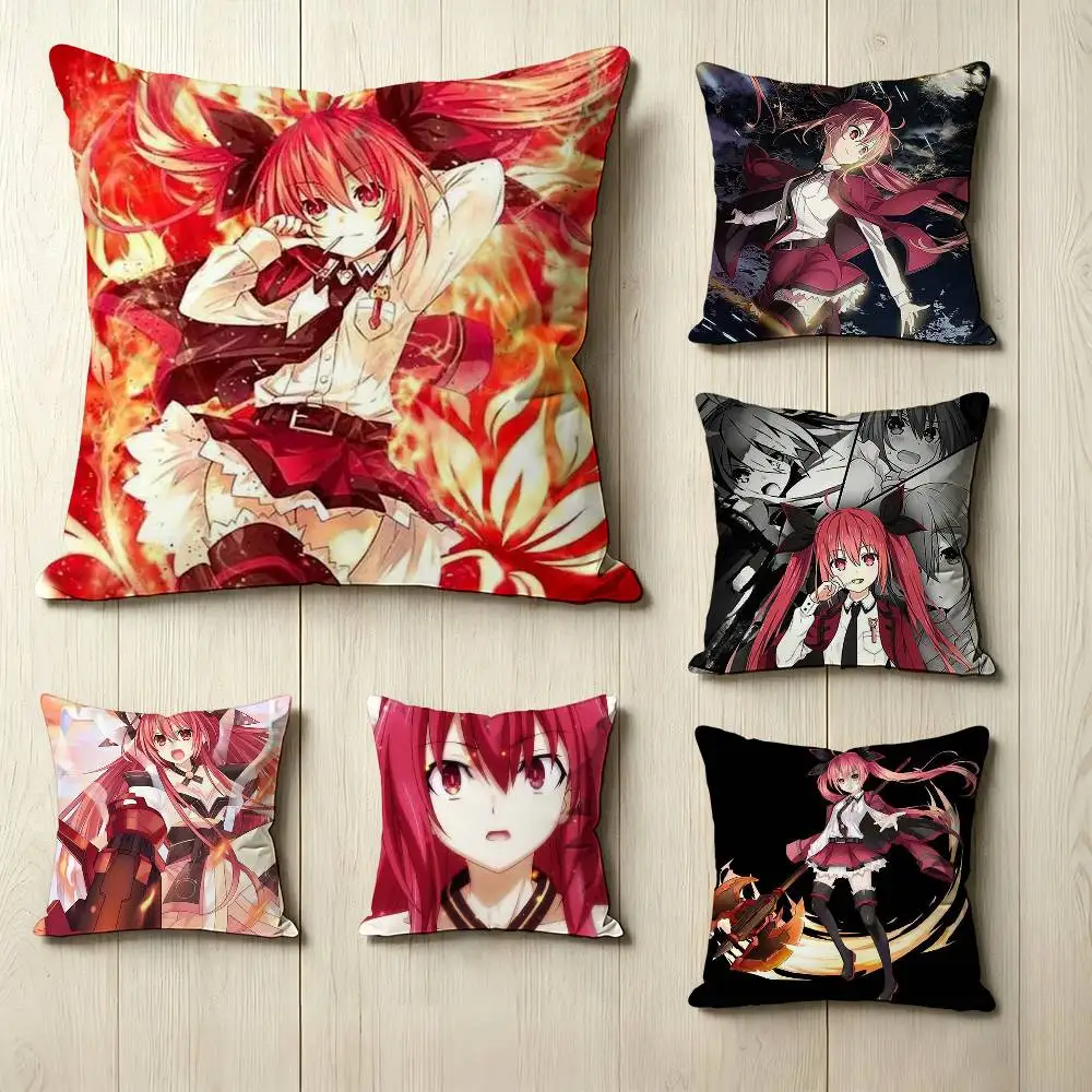 Cool I-Itsuka Kotori D-Date A Live  Square Double-Sided printed Pillow Case Bedroom Bedside Pillow Sofa Cushion Cover