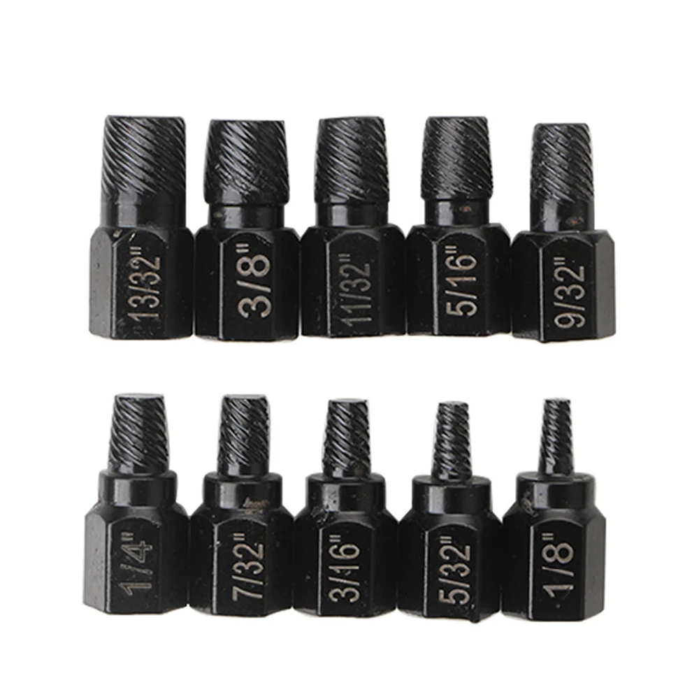 10PCS Bolt and Nut Remover Set Removal Screws Bolt Extraction Sleeve Removal Tool for Damaged/Rusted Bolt Removal