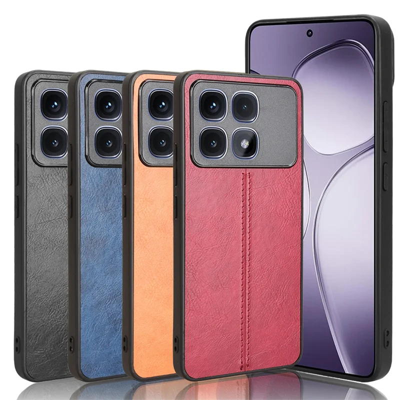 For Redmi K70 Ultra Case Suture Soft Edge PU Leather Hard Phone Cover For Xiaomi Redmi K70 Ultra Case