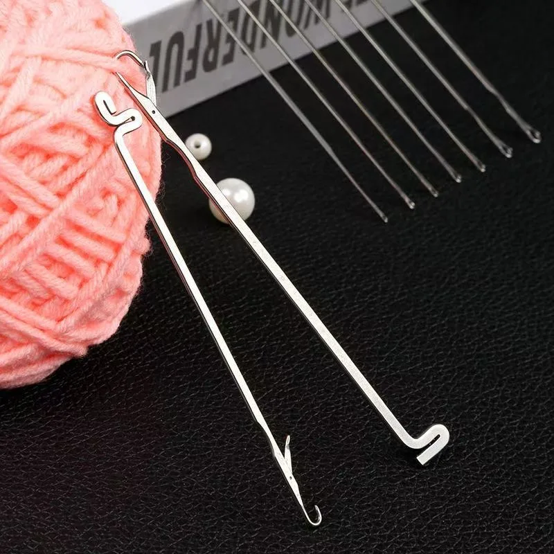 Ergonomisches Häkelnadel-Set - Komfortgriffe, Metall-Stricknadeln für DIY-Handarbeiten, Ideal für Alle Jahreszeiten