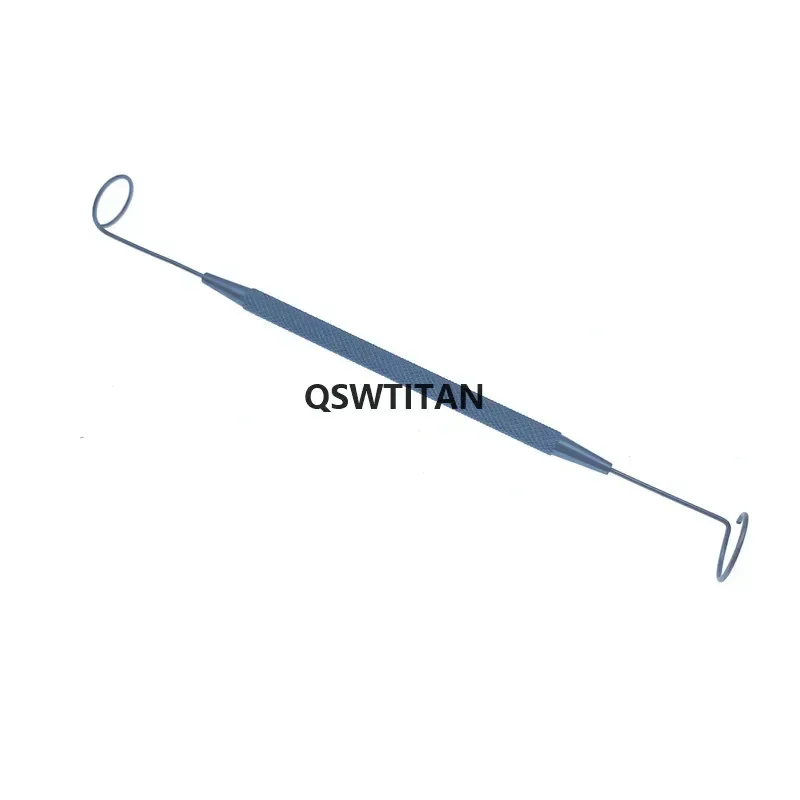 새로운 스테인레스 스틸 티타늄 더블 엔드 피그테일 프로브 안과 눈 수술 도구