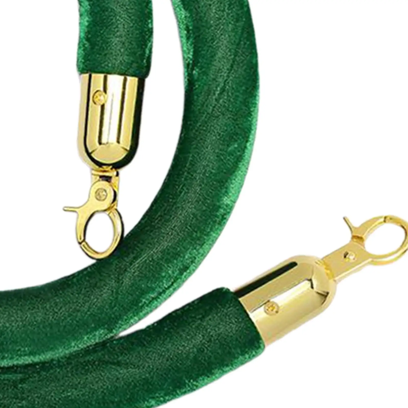 حبل حاجز للتحكم في الحشود مقاس 59 بوصة بديل متعدد الاستخدامات للمحفى المسرحية باللون الأخضر #3