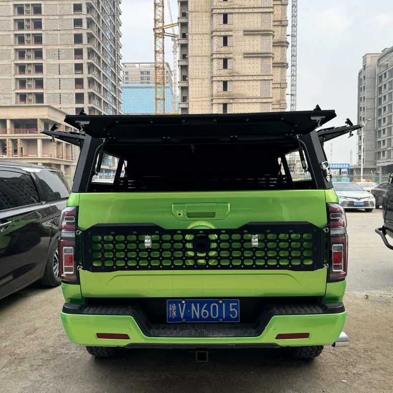 

2025 New Arrival Custom Aluminum Alloy Topper Camper Pickup Tonneau Cover 4x4 Pickup Truck Dmax Canopy