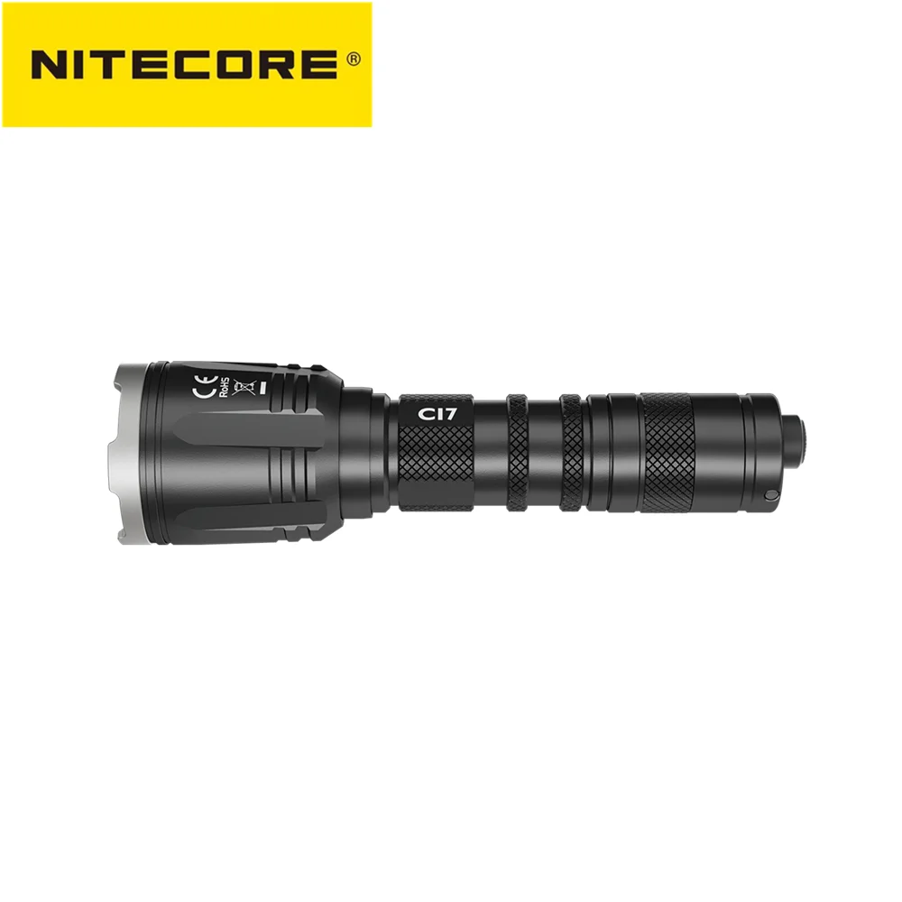 NITECORE CI7 Dual Beam 7000mW Flashlight 9Modes 2500 Lumens XP-G3 S 8x LEDs Tactical IR Torch light Outdoor Camping Hunting