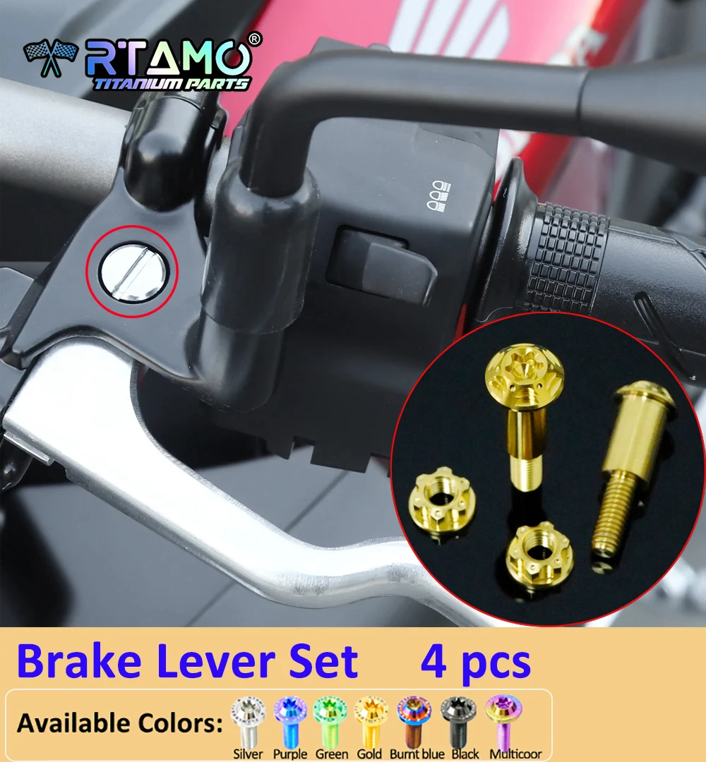 RTAMO Gr5 Titanium Bolts Set Motorcycle Modified Screw Front Brake Disc Bolt for Honda CB650R 2024-2026