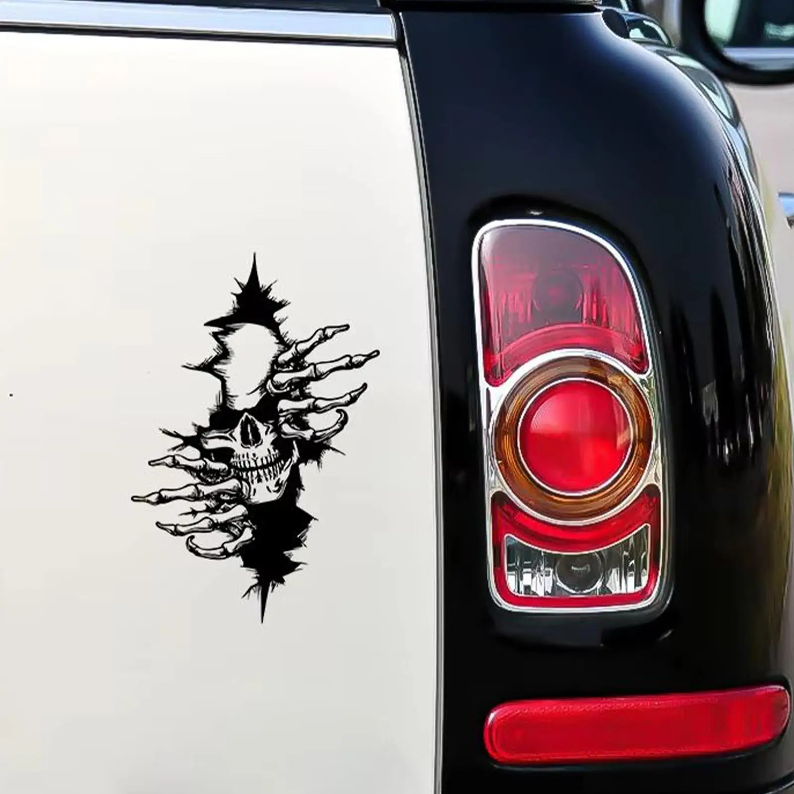 

Наклейка на автомобиль с черепом, страшная наклейка, украшение на Хэллоуин, наклейки для внедорожника для автомобиля, грузовика, внедорожника, мотоцикла, окна, внешний капот, кузов