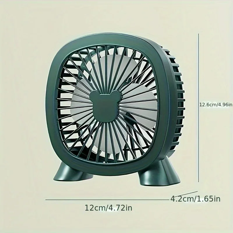 Mini USB Rechargeable Table Fan Portable Desktop Small Fan For Student Dormitory Computer Summer Gadget Home Desk Office