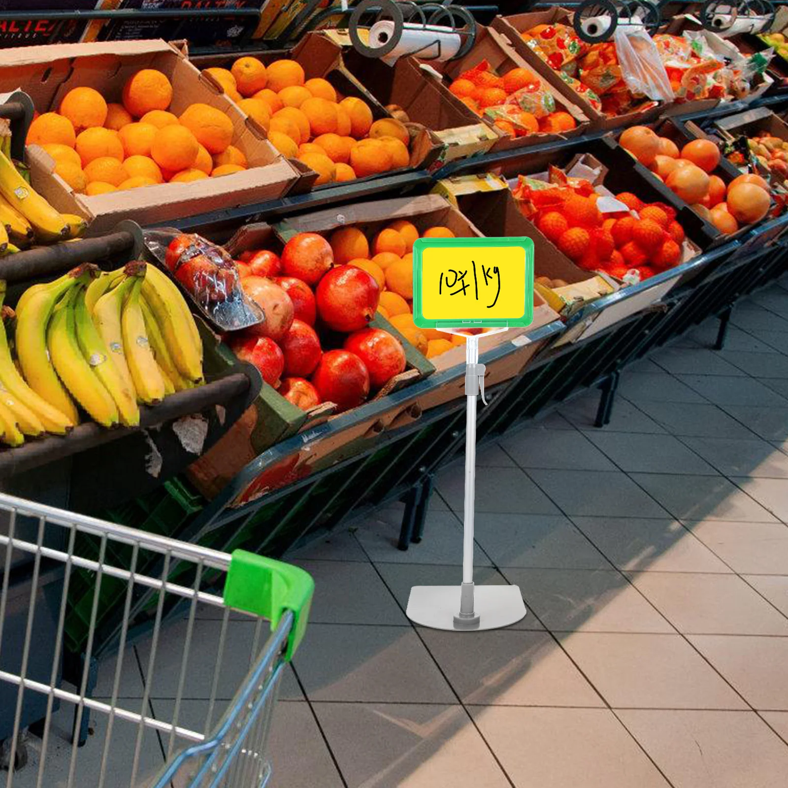 

1 set 1 Set A6 Plastic Price Tags Supermarket Floor Display Stand Retail Store Signage Merchandise Tag Holder Sale Signs