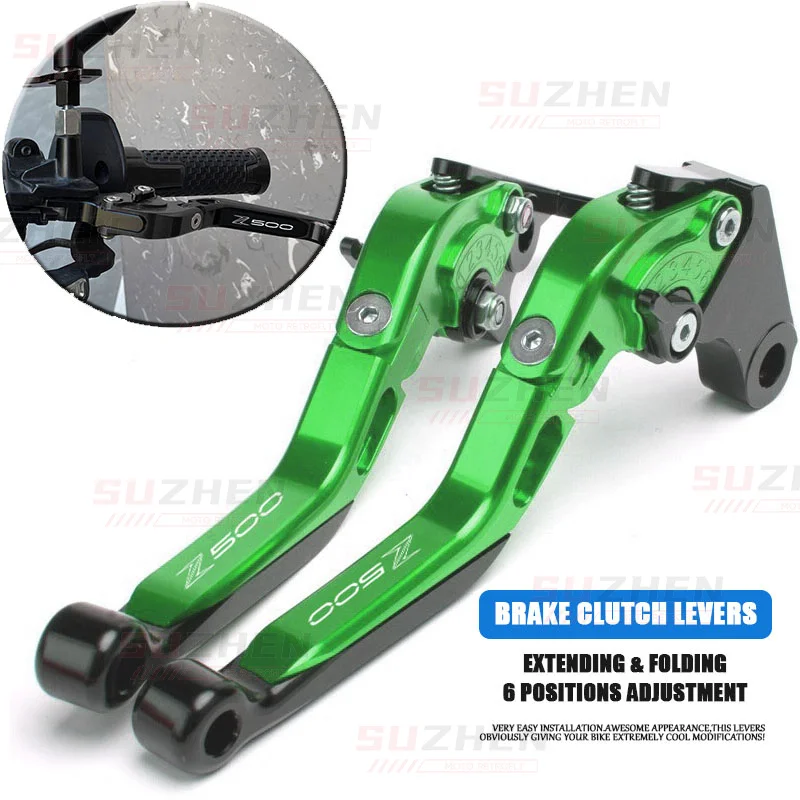 

Motorcycle Accessories Folding Extendable Brake Clutch Levers Fit For Z500 Z 500 NINJA500 NINJA 500 2024 2025
