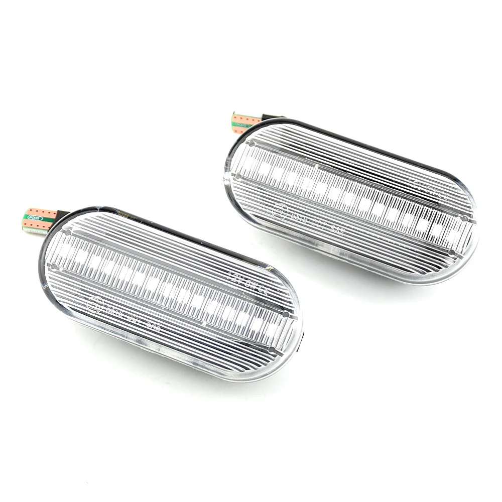 2PCS Smoke Lens Dynamic Flowing LED indicatore di direzione laterale lampada per Volkswagen VW Golf3 4 Bora Lupo Passat Polo