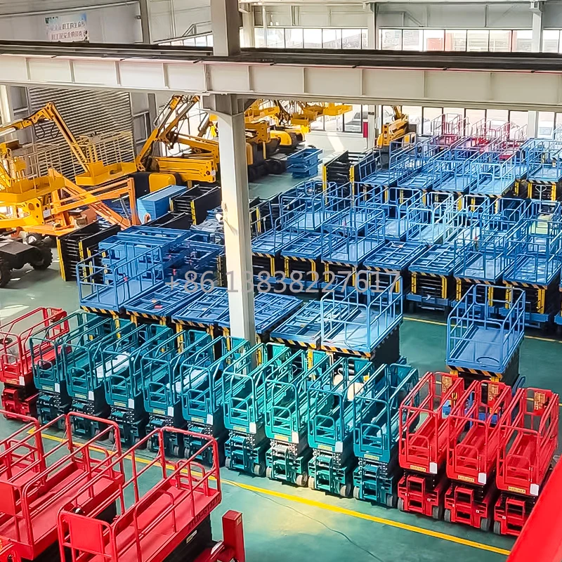 Large Load Capacity Compact Self-propelled Electric Scissor Lift Platform for Aerial Work Elevator