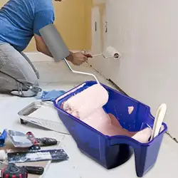 Paint Tool Painting Box Roller Brush Holding Paint Roller Tray for Home Wall Painting