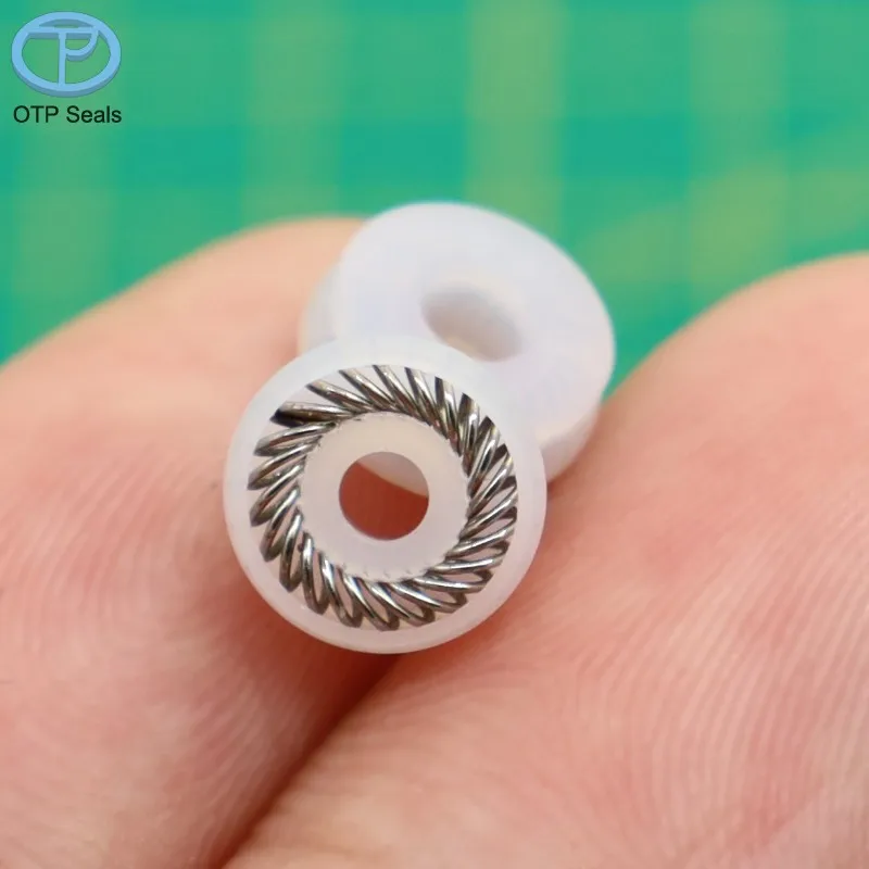 Bague d'étanchéité à ressort pour arbre UHMWPE UPE, poids moléculaire ultra élevé, ressort en X en polyéthylène, Non Standard, personnalisé en usine