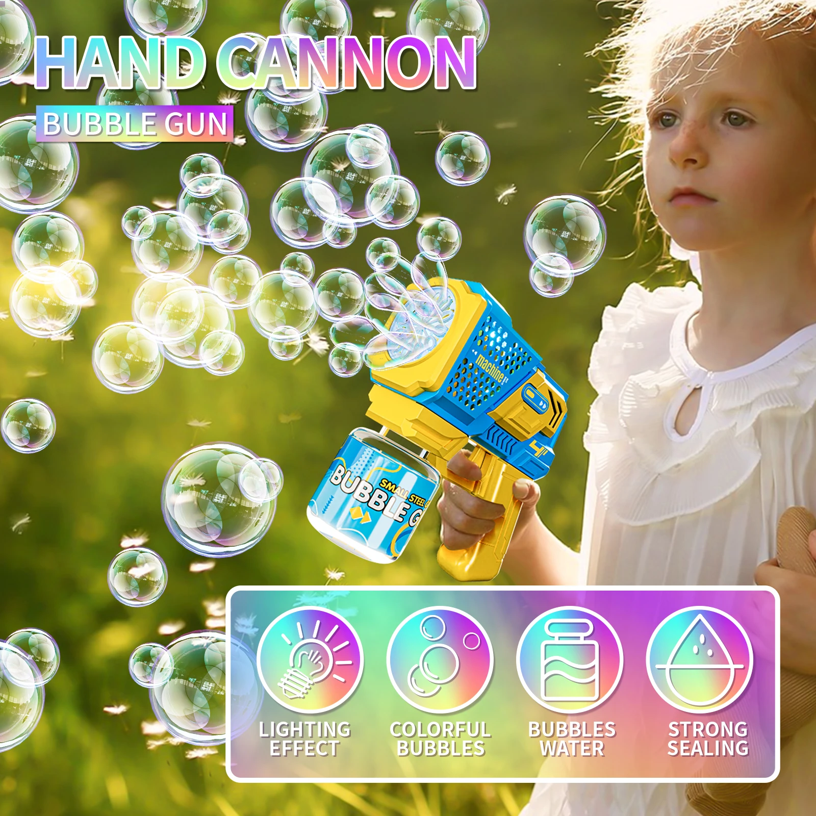 Nuovo spazio elettrico automatico macchina per bolle pistola per bolle estate spiaggia bagno giochi all'aperto bambini fantasy bambini giocattolo per bolle