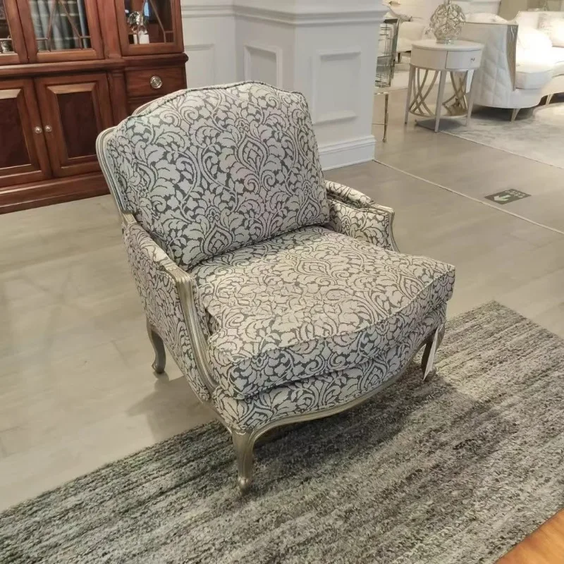 

Высококачественный американский легкий роскошный диван из цельного дерева, простой современный новый китайский односпальный диван для гостиной