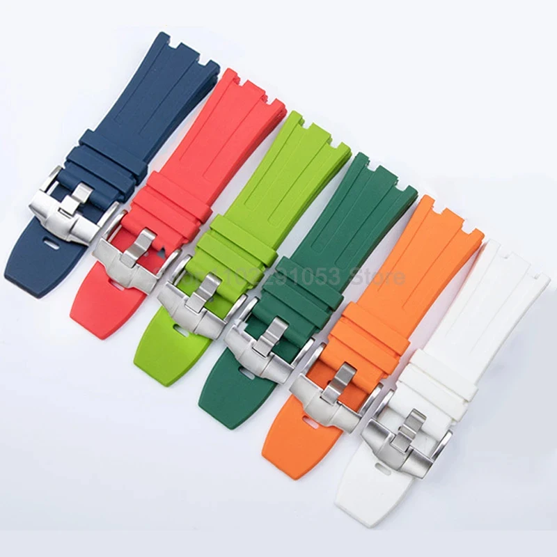 27mm 28mm 30mm Rubber Watch Band for Royal Oak 15400 15703 Diving Bracelet Men Women Sport Wrist Band for 15500 Watch Strap