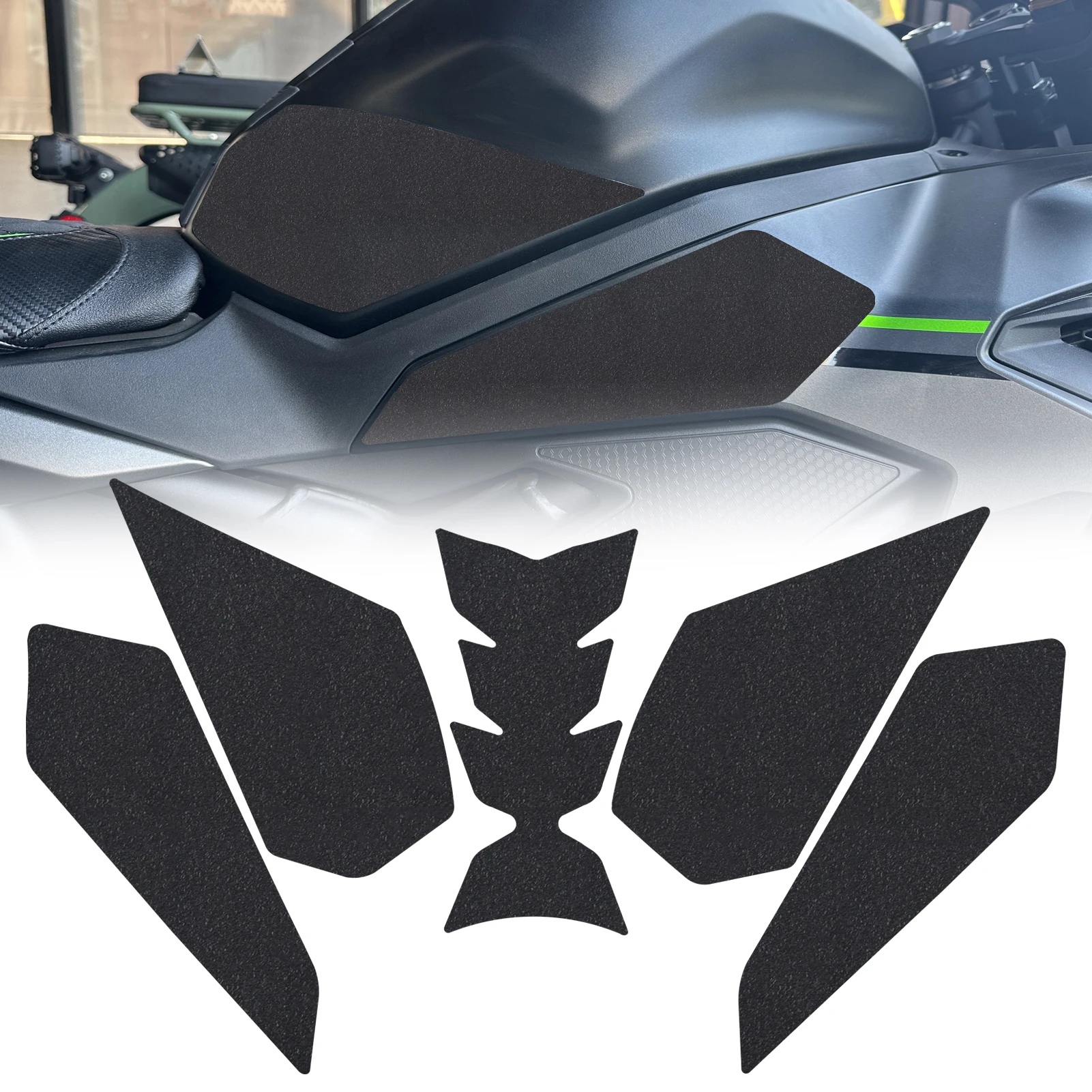 

For ZX4RR ZX4R Transalp Tank Pad Stickers Gas Protector For Kawasaki ZX-4R ZX-4RR 2023-2025 ZX 4R 4RR Motor Kit Knee Gas Sticker