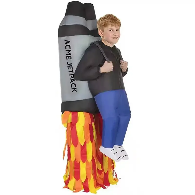 Rocket Inflatable Costume Perfect For Halloween Children's Parties Toy Fun Stage Performances And Role-Playing Adventures