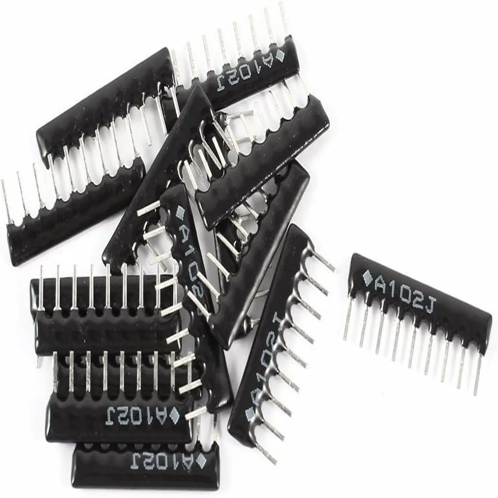 200 stücke 9PIN 8PIN 7PIN 6PIN 5PIN ausschluss Netzwerk Widerstand array DIP 100 220 470 680 1K 1,2K 1,5K 2K 2,2K 4,7K 5,1K 10K 100K ohm – Detail 4