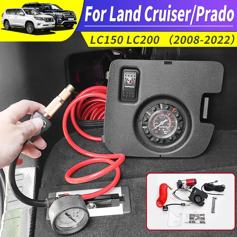 2008-2021 For Toyota Land Cruiser 200 Prado 150 Modified Lc150 Tire Pressure Insufficient High-Power Air Pump LC200 Accessories