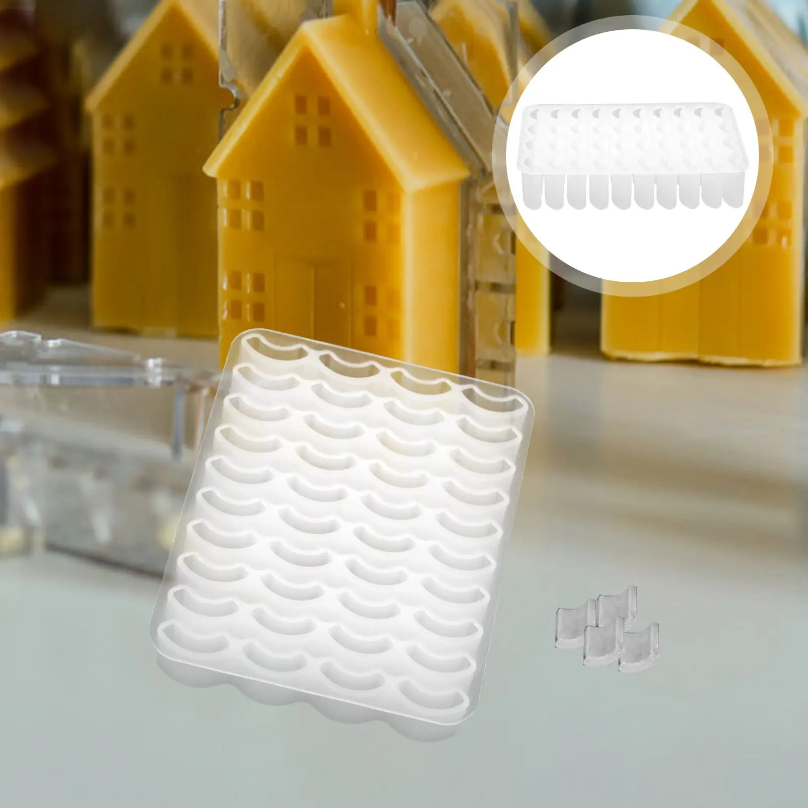 

Набор силиконовых форм для создания рулонной плитки для DIY-моделирования миниатюрной архитектуры, макетов песочниц, сказочных садов, микроландшафтов и создания сценариев