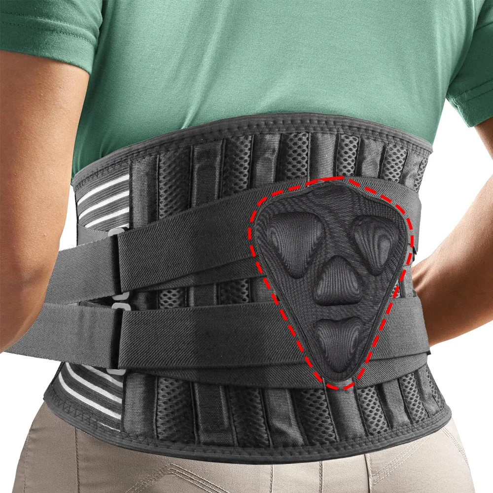 1Pcs Back Support Belt for Men Women Lumbar Support,Waist Support Back Brace for Sciatica,Breathable & Adjustable Support Straps