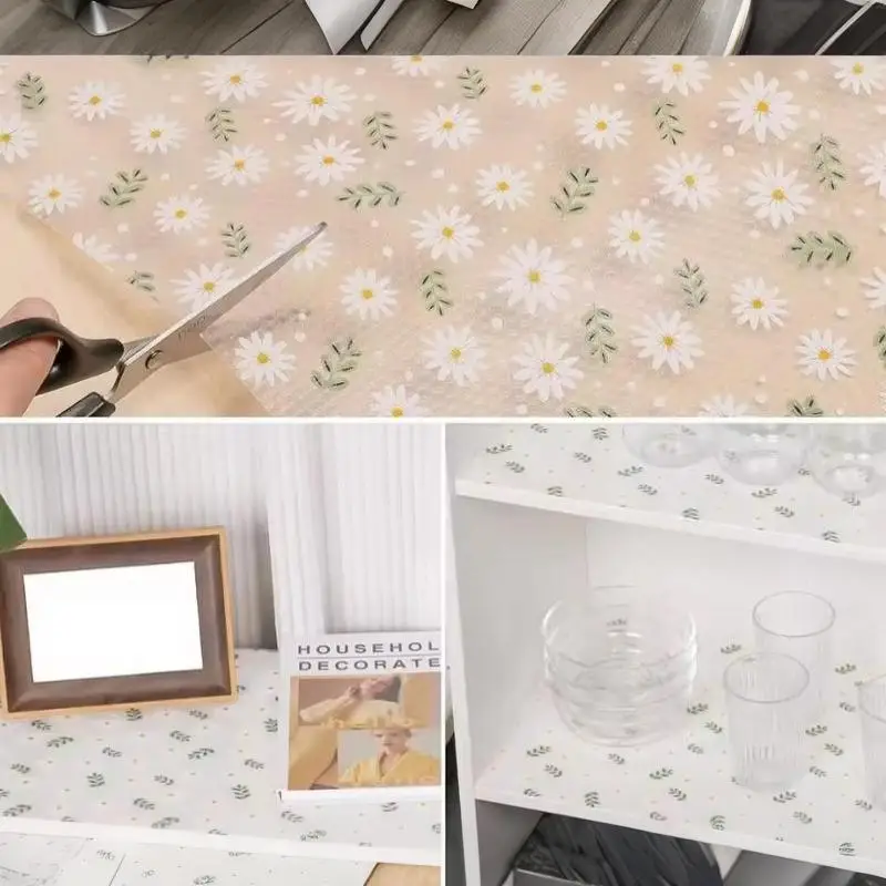 4Pcs Kitchen Cabinet Liners EVA Non Adhesive Waterproof Anti Slip Anti Dust Mat For Shelf Drawer Fridge Table Home Use