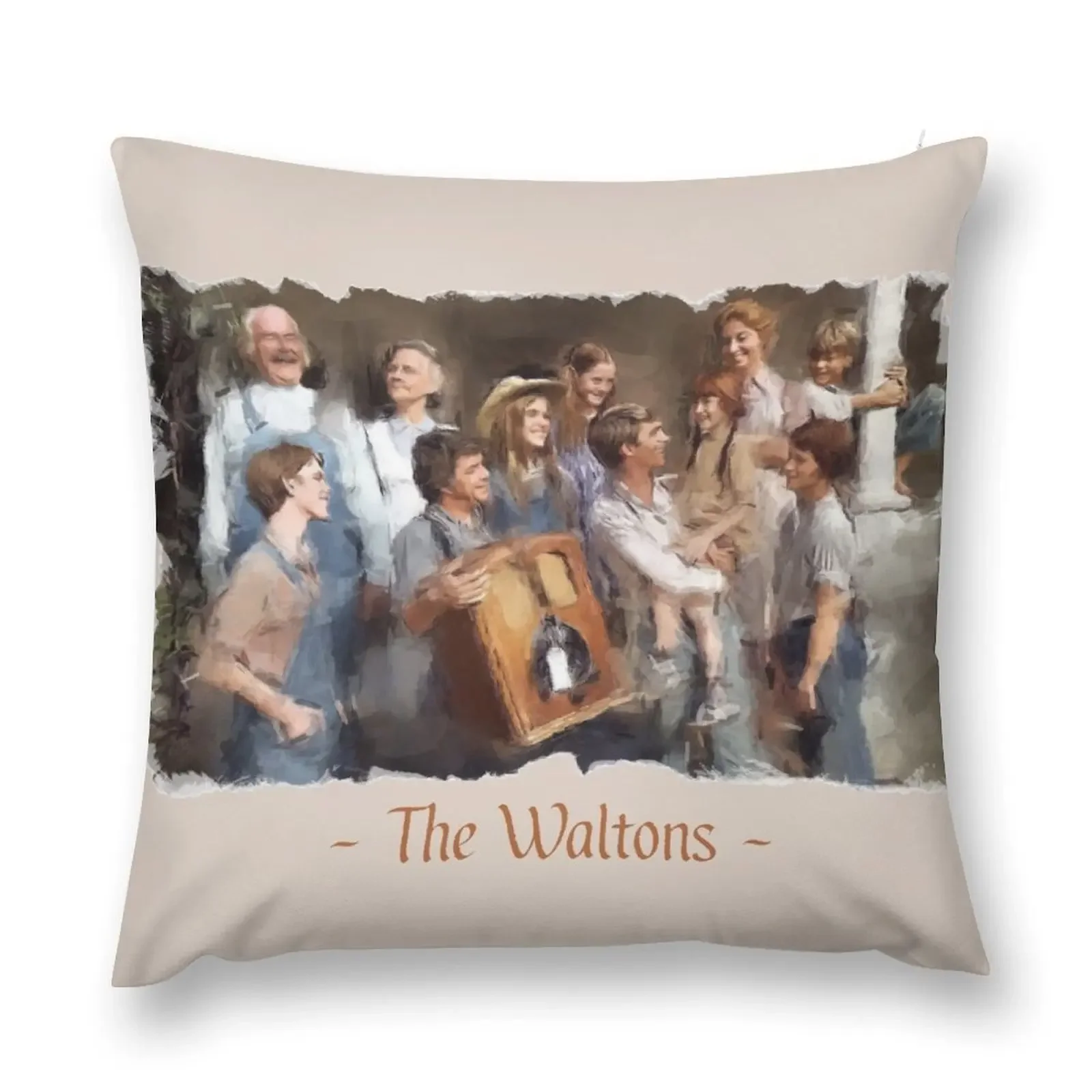 The Waltons TV Show Throw Pillow Decorative Cushion Cover Pillow Cover pillow cover luxury