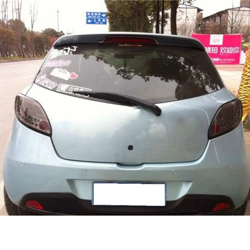 Unpainted ABS Material Tail Wing Rear Spoiler for Mazda 2 Hatchback